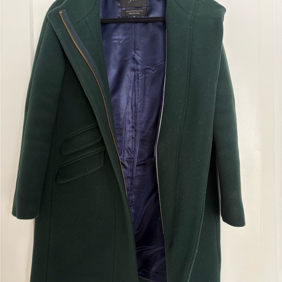 J.Crew Stadium cloth dark green women’s coat - Picture 6 of 8